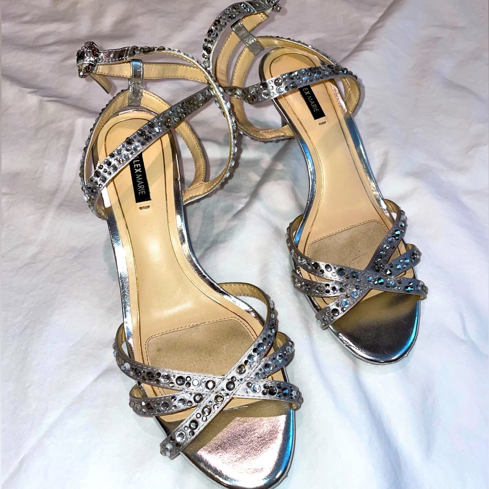 Alex Marie size 8.5 silver heels